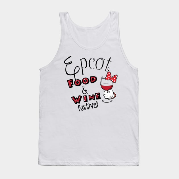 Epcot Food and Wine Festival Minnie Mouse Tank Top by yaney85